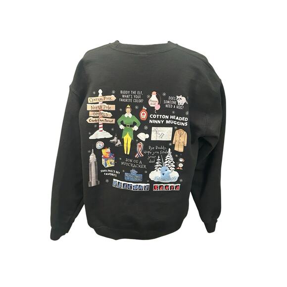 Buddy The Elf Est 2003 Gildan Men's Medium Sweatshirt See Back Graphic Pic # 2 - Picture 2 of 12